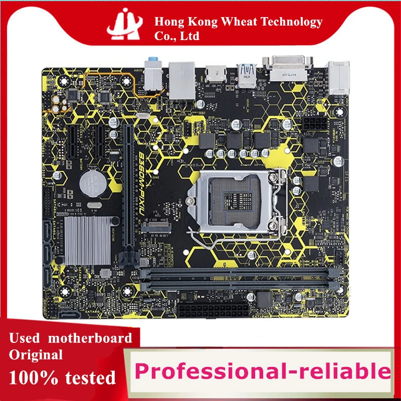 For Intel B360 B360M-PIXIU motherboard Used original 1151 LGA1151 DDR4 32GB M.2 SATA3 Desktop Mainboard