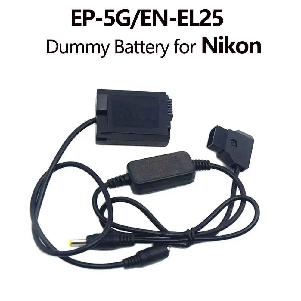 

D-Tap DC Power Cable+EN-EL25 EN EL25 Dummy Battery EP-5G DC Coupler for Nikon Z50 Z30 ZFC Digital Camera