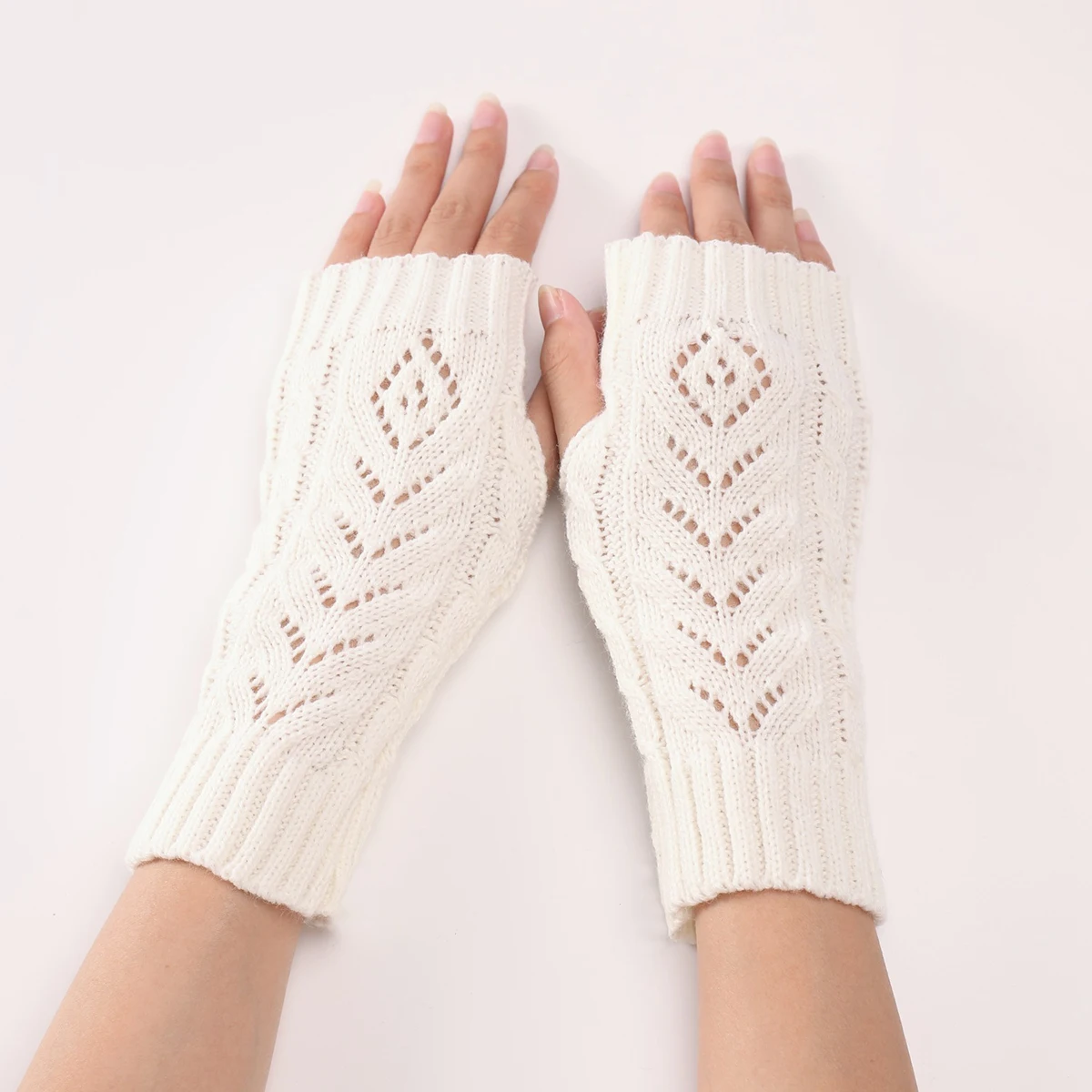 Winter Halb finger Handschuh für Frauen Mädchen weich warm gestrickt finger los Hand Handgelenk wärmer Home Office Herbst handschuhe