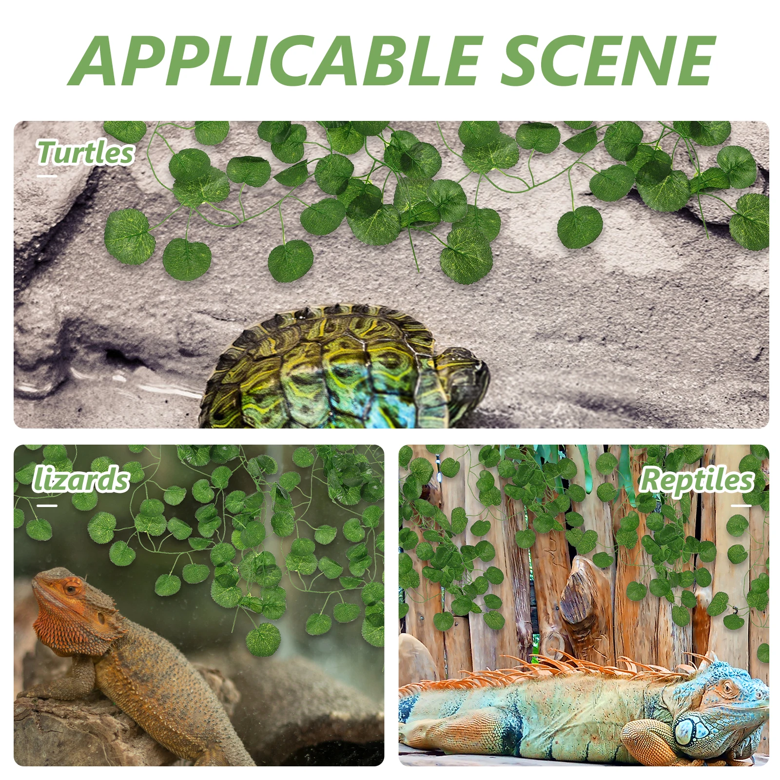 

Artificial Plant for Reptiles Realistic Simulation Vine Decor Hanging Fake Plant for Terrarium Aquarium Lizard Box Landscaping