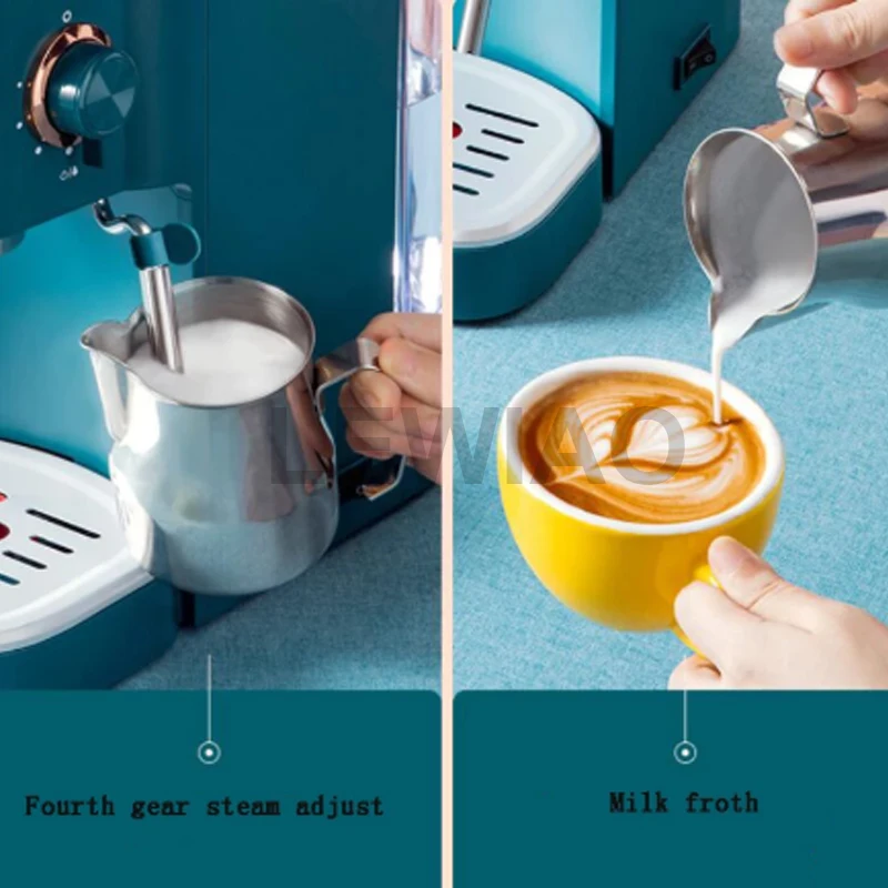 Máquina de café automática máquina de café expresso doméstico italiano café latte café em pó