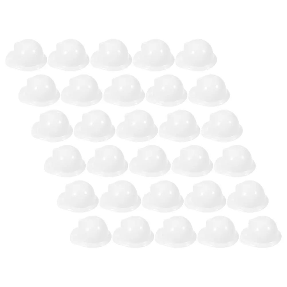 หมวกนิรภัยจิ๋ว 40 ชิ้น หมวกคนงานก่อสร้างสุดสร้างสรรค์สำหรับตกแต่งขวดไวน์ ชุดไก่ งานปาร์ตี้ หมวกนิรภัยจิ๋ว