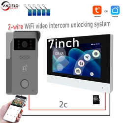 Smart Home Tuya Wireless Wifi Video Intercom 1080P Video Doorphone 7