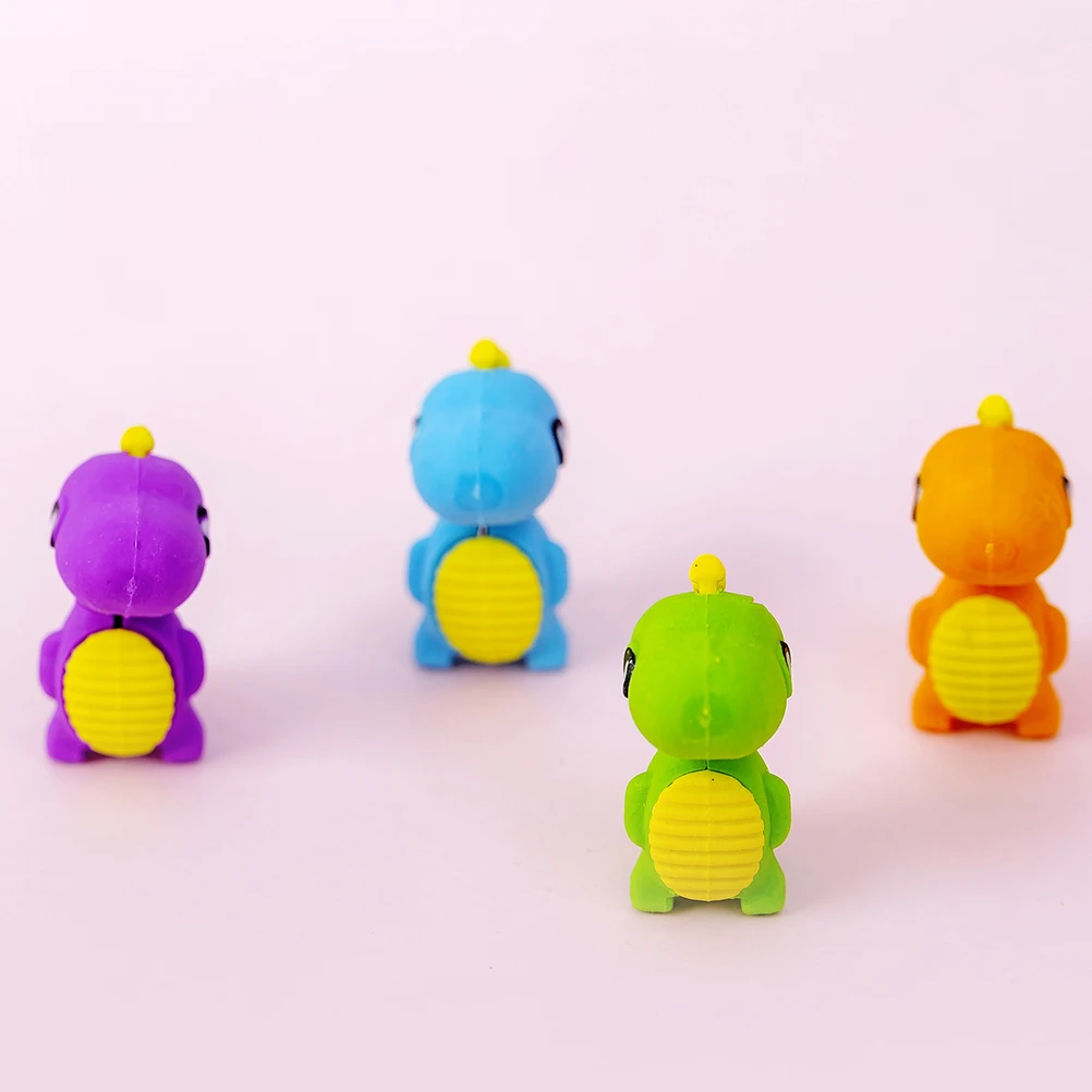 

48 Pcs Erasers Mini for Kids Cute Tiny 3D Rubber School Mini Dinosaurs Supplies Craft Project Classroom Gift