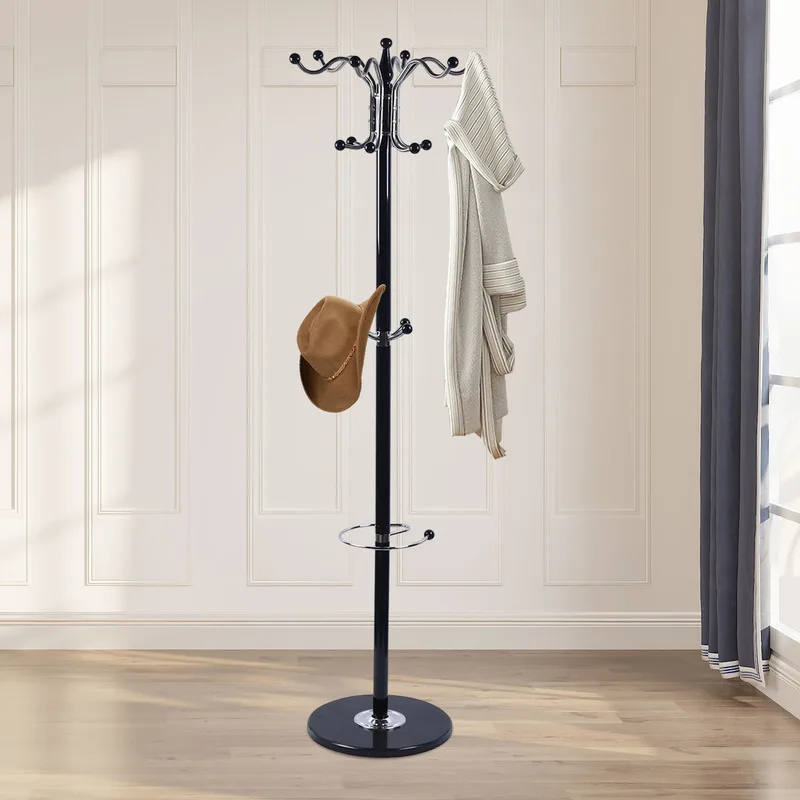 Coat Rack Hat Organizer Tree Hooks Floor Type Clothes Bag Hanger Space Saving Dorm Room Essentials