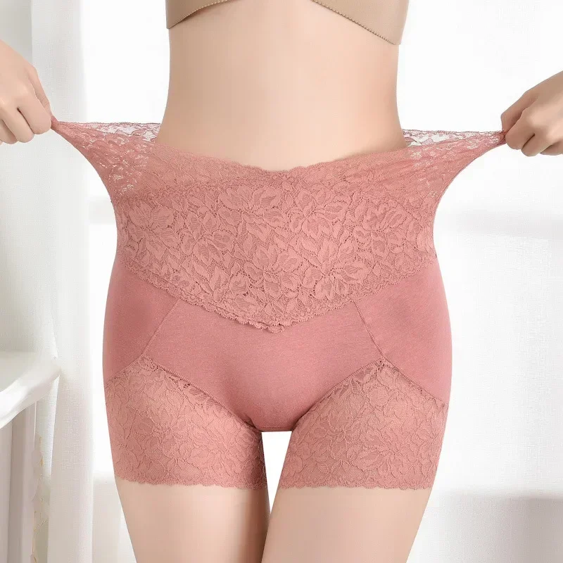 2024 Seamless Safety Shorts Pants Women Highly Elastic Under Skirt Shorts Sexy Lace Plus Size Thin Waist Shorts Underwear Women