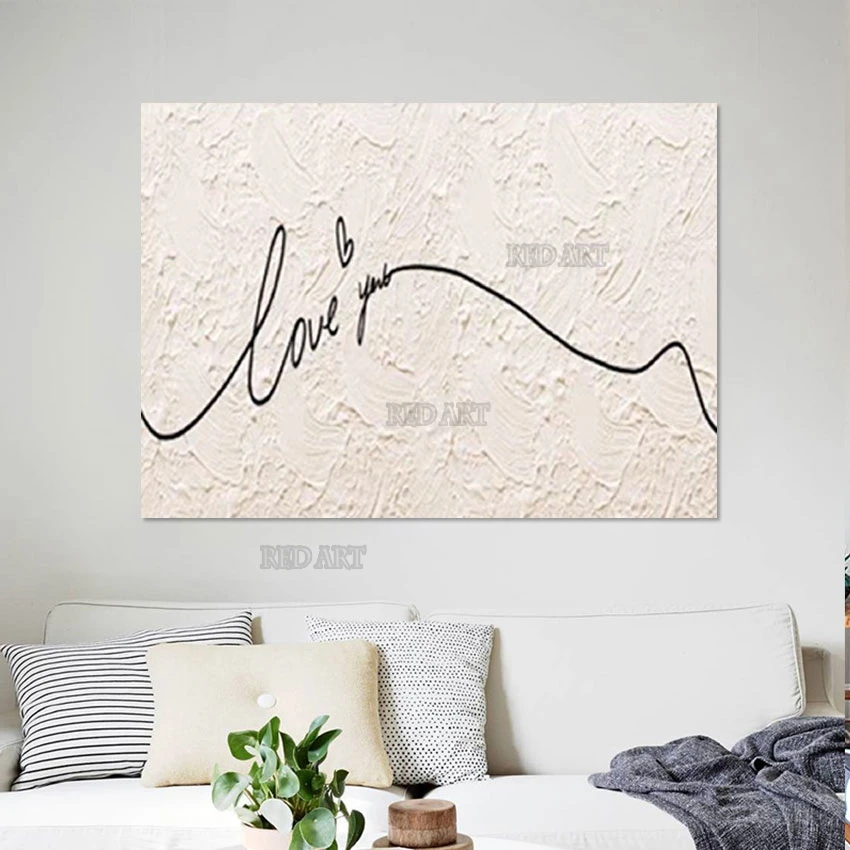 Hotel Decor Item Simple Abstract Lines Acrylic Painting Texture Wall Hangings Oil Painting Large Picture Artwork Murals Pieces