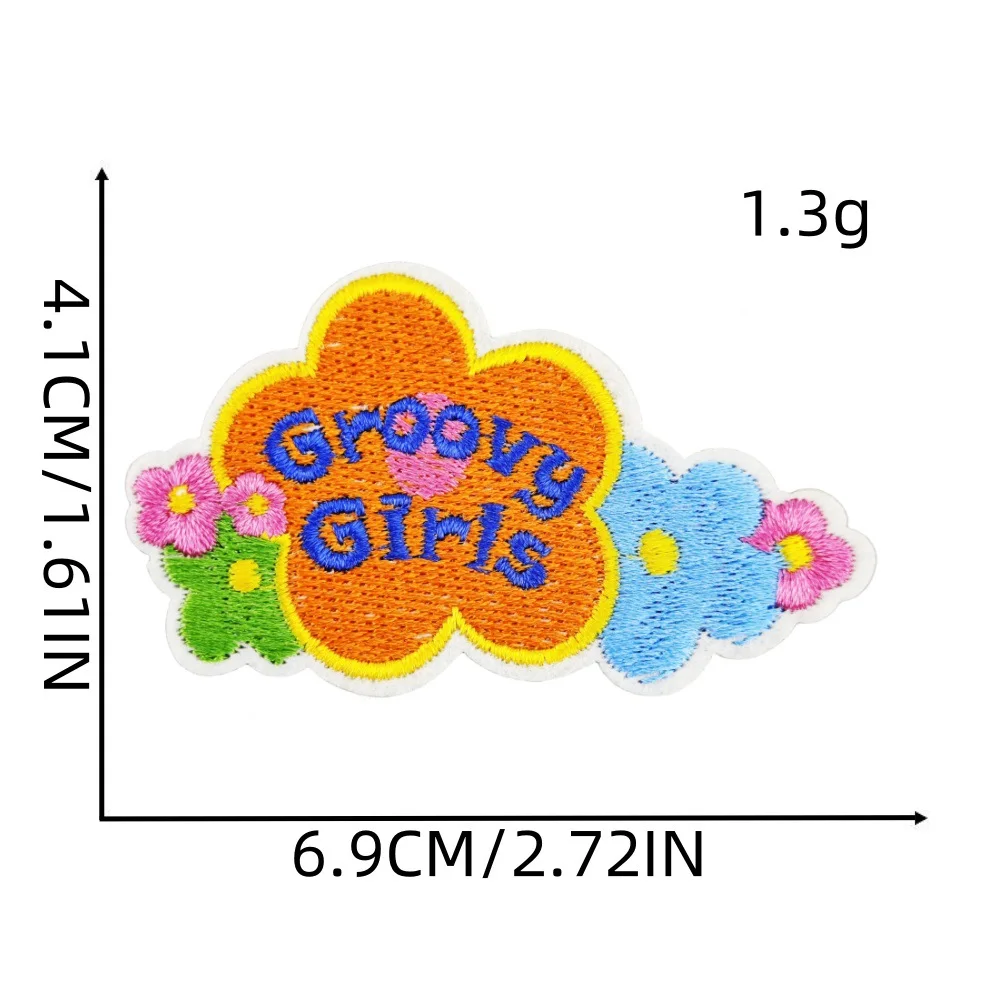 Sun Flower Bus Butterly Eye Emblem Clothing Accessories Badge Sticker Embroidered Embroidery Sticker Iron-on Patches