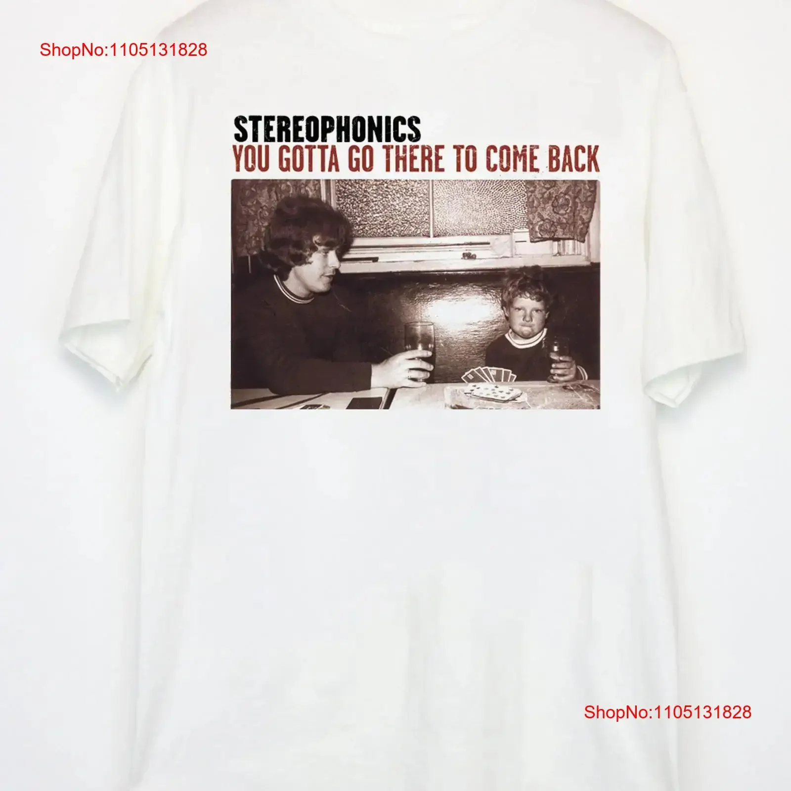 Stereophonics band you gotta go there to come back white T shirt XY834 vintage Washed designer clothes fashion Slightly