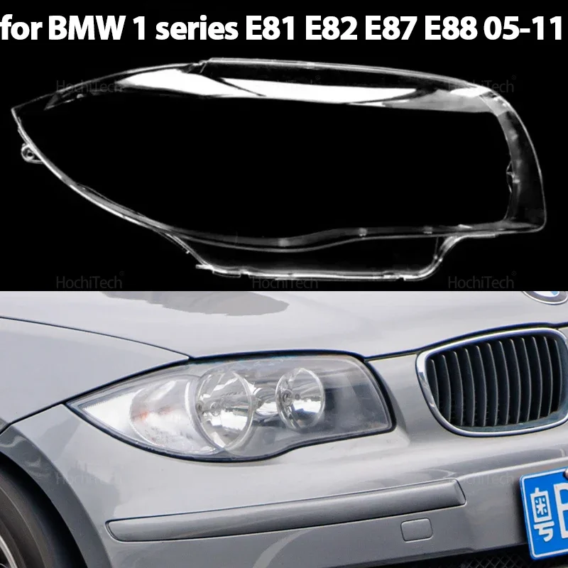 

Car Headlight Cover Lampshade Waterproof Bright Shell Cover Lamp Clear Lens Cover for BMW 1 Series E81 E82 E87 E88 2005-2011