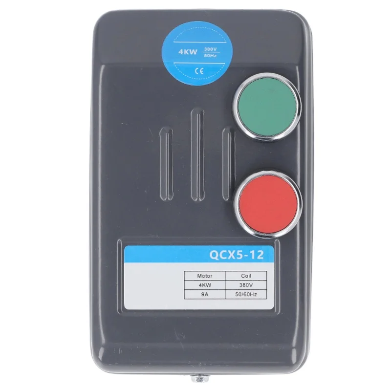 

Магнитный пускатель для электродвигателей, 3-фазный выключатель для электродвигателей, для воздушных компрессоров и водных систем, 380В 4кВт 6.8-11А