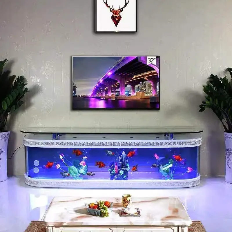 Customized Large Transparent Cube Acrylic Aquarium Fish Tank Glass Table Fish Aquarium