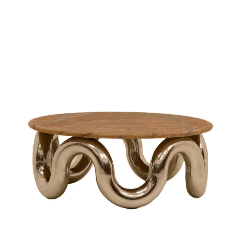 

Wave table modern living room furniture office reception negotiation lamp luxury