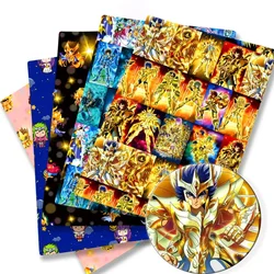 Saint Seiya fabric Cartoon DIY 140x50CM Polyester cotton Fabrichandmade sewing patchwork printed fabric fabric anime fabric