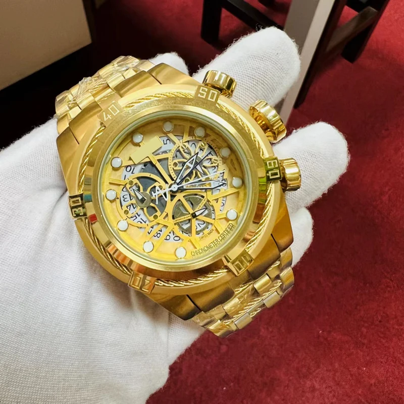 Vendite all'ingrosso dell'America del Sud Orologi caldi Orologi da uomo in filo d'acciaio pregiato Orologi al quarzo impermeabili