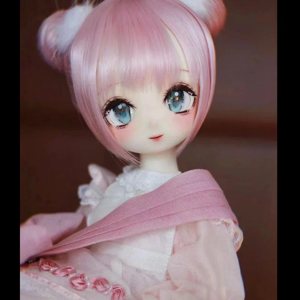 New 1/4 BJD Doll Anime Head With Body No Makeup Resin Material Lovely Anime Doll DIY Doll No Makeup Toys Gift