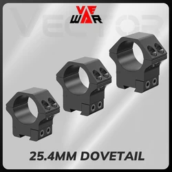 Vector Optics 25.4Mm Dovetail Mount Rings 11Mm Dovetail Rail Low Medium High Profile Mount for Rifle Scope