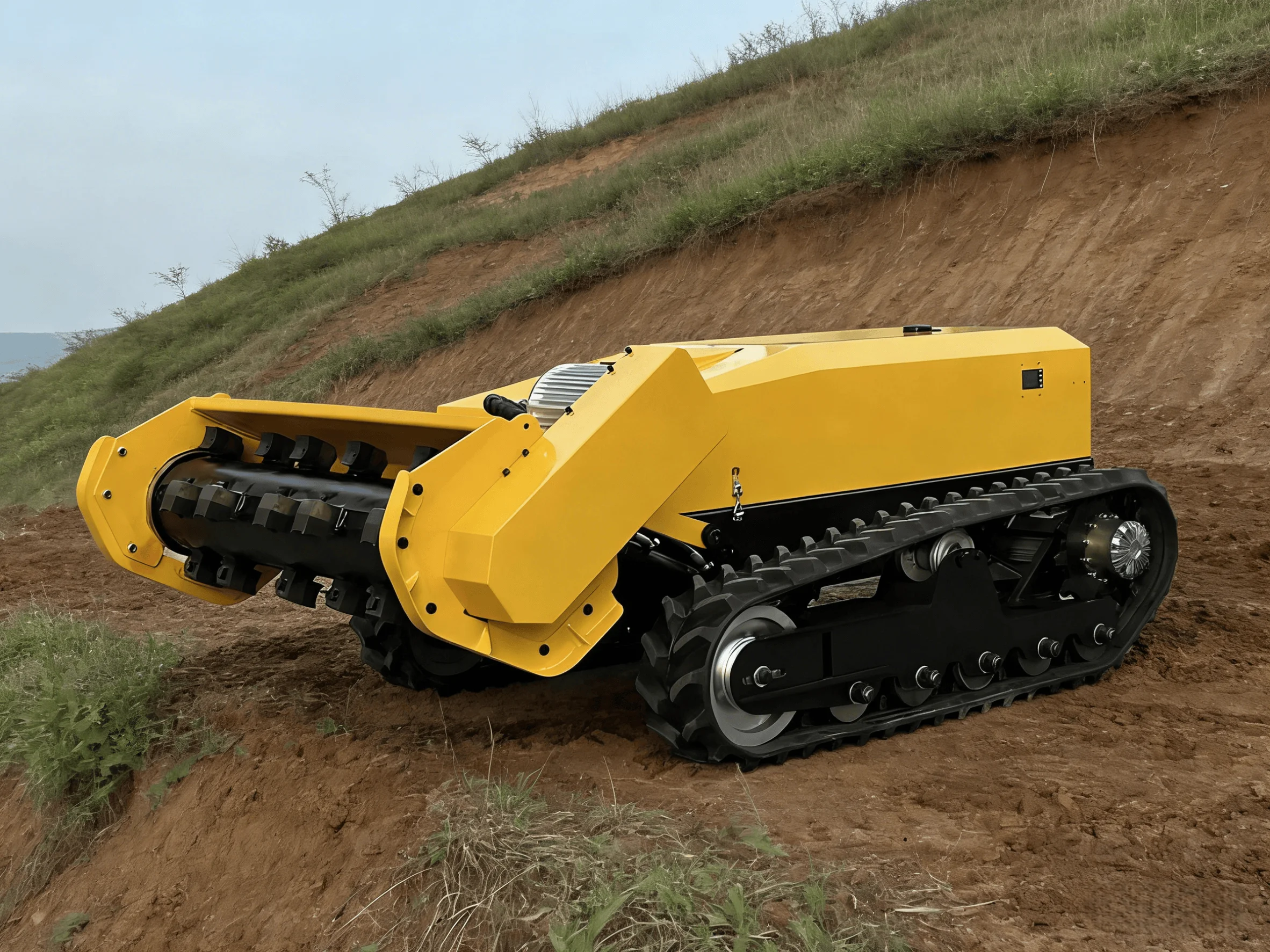 Pure Electric Electric Grass Mower Automatic Remote Control  Machine Offers Mowing Simple Branch Cutting