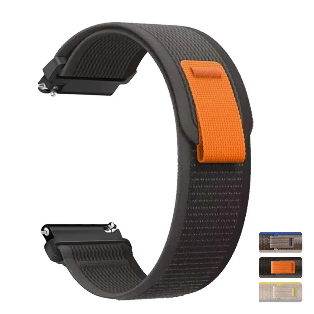 20/22mm Nylon Loop Strap For Garmin Forerunner 70 165 170 245 255 265 570 Smart Watch Band Replace For Garmin Venu 4 3 2 Correa