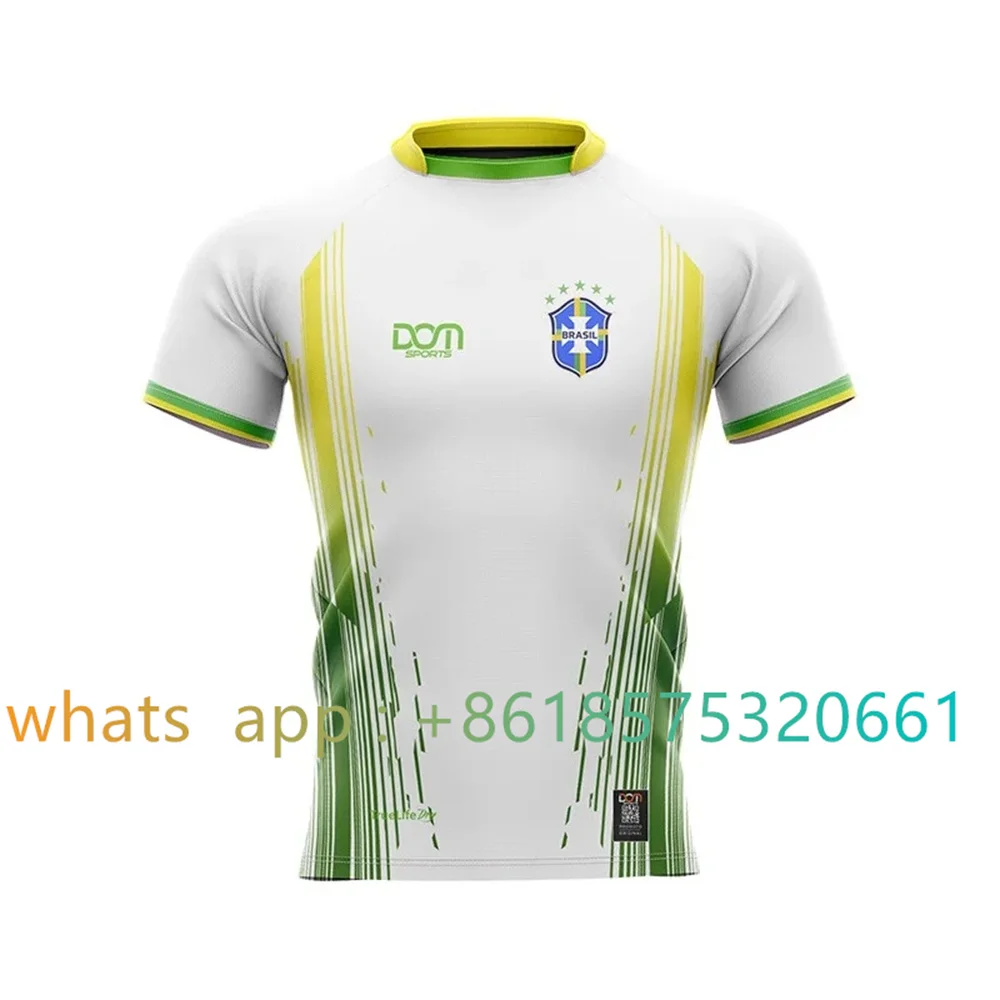 Brazil Fans Match T-shirts Short Sleeve Quick-Drying Jersey MTB Team Uniforms Breathable Bike Clothing 2023 Personalization