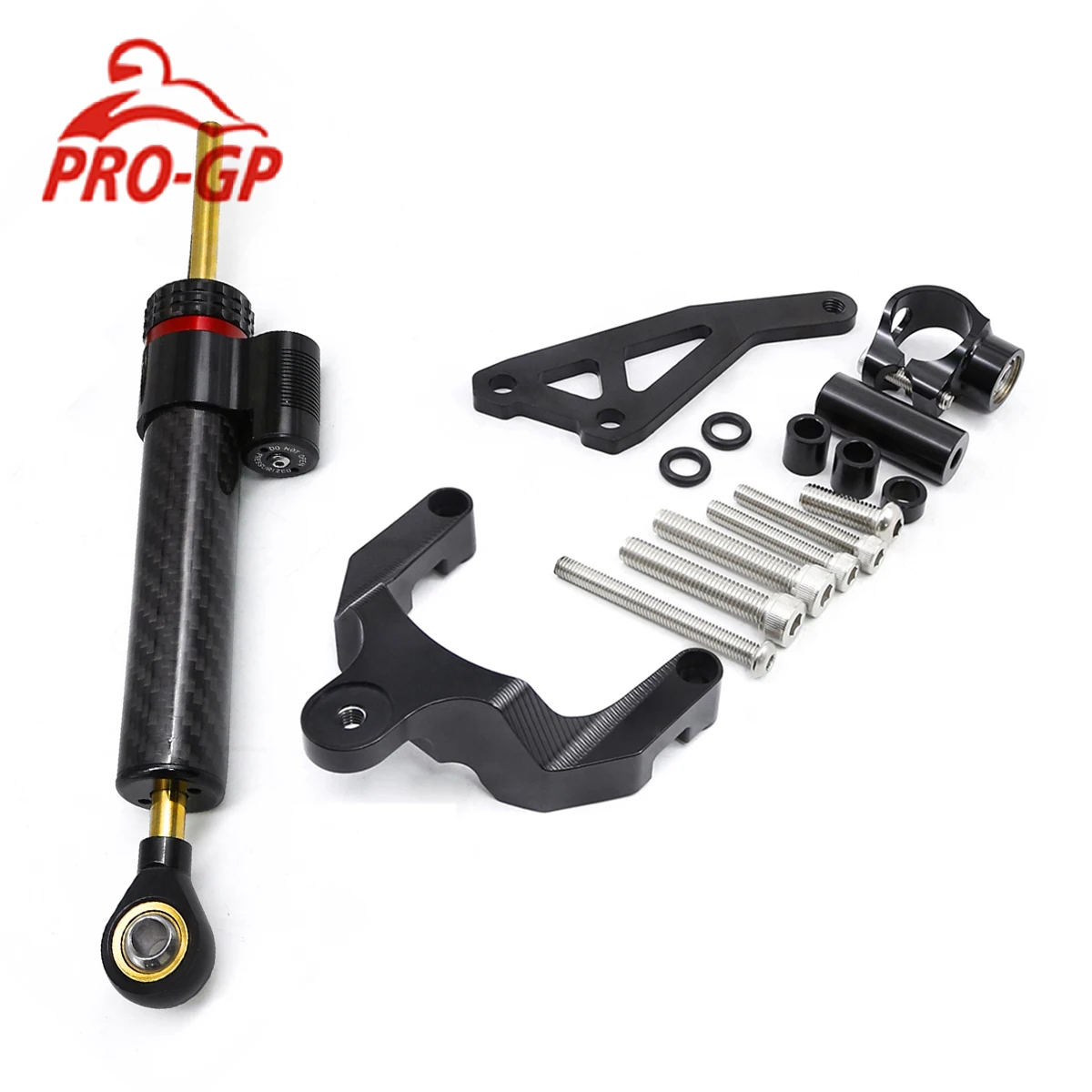 

For Suzuki GSR600 GSR 600 2006 2007-10 Carbon Motorcycle Steering Damper Stabilizer Bracket Aluminum Mounting Support Kit Holder