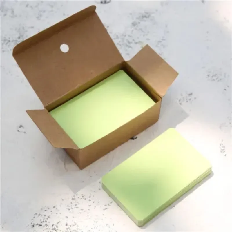 100/page Kraft Paper Card Blank Business Card Message Thank You Card Wedding Party Label Bookmark Learning Card& Invitations