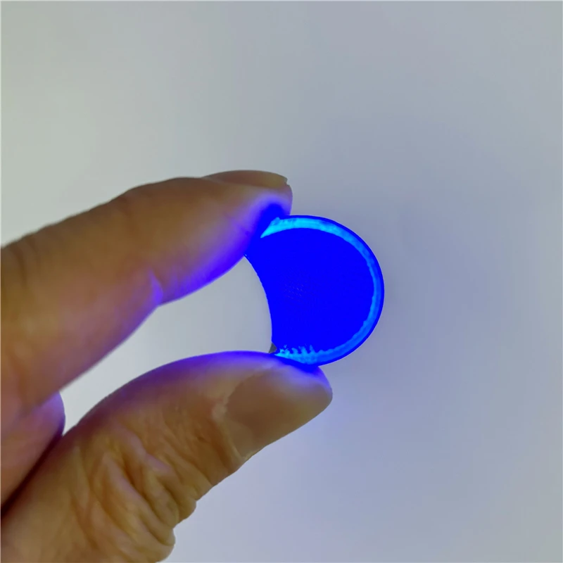 Analyste de lumière LED flexibles et pliables pour les yeux, masques sans papyrus, accessoires de casque cosplay, Halloween, bricolage, rond, nouveau