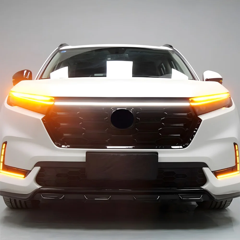 

For Honda CRV 2023-2024 Front Bumper Upgrade LED Dynamic Daytime Running Light Car lights Assembly Tool Accessories