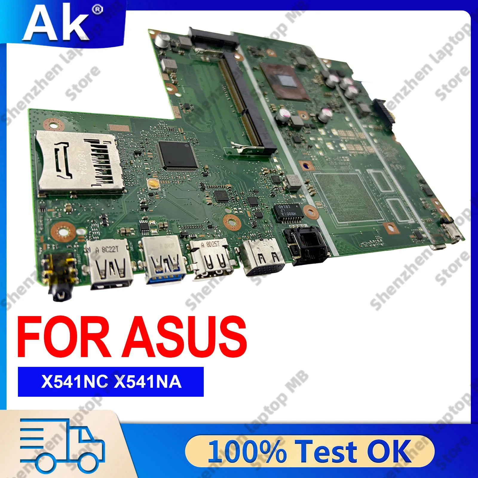 Placa base para portátil X541NA para ASUS VivoBook F541N X541NC A541N A541NA R541N X541N con CPU Celeron