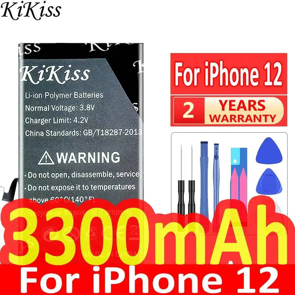 

Аккумулятор мобильного телефона емкостью 3300 мАч для Apple Iphone 12, надежная замена