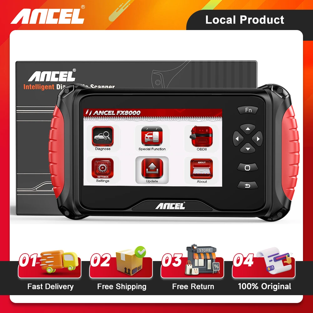 

ANCEL FX8000 All System Car OBD2 Scanner Code Reader Professional ABS Oil EPB BAT TPS Reset OBD2 Automotoive Diagnostic Tools