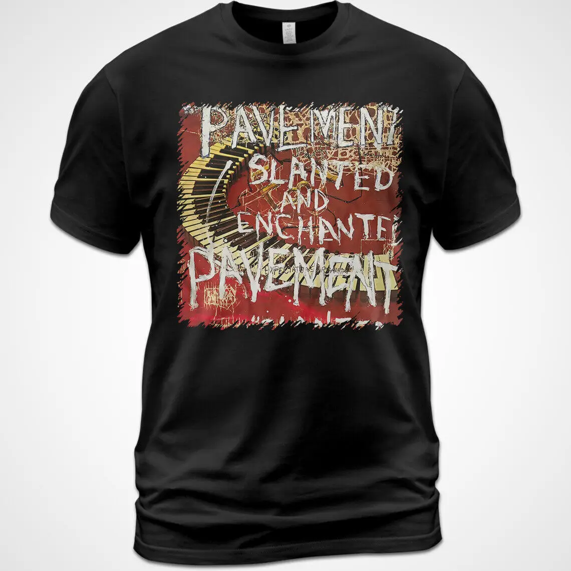 

Cotton T-Shirt Pavement Slanted and Enchanted Album Tee Stephen Malkmus