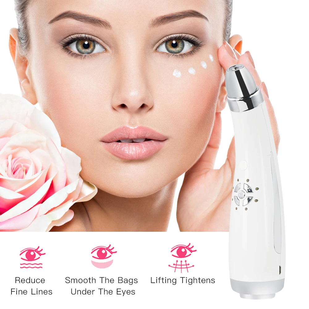 Electric Eye Face Massager RF Radio Frequency Anti-Aging Eye Care Anti Wrinkle Massage Dark Circle Removal Beauty Pen Device