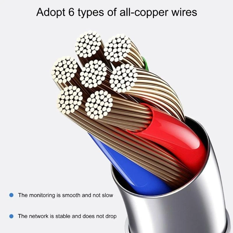 K0EA Passive PoE Injector and Splitter DC5.5x2.1mm Injector Splitter Cable for Home