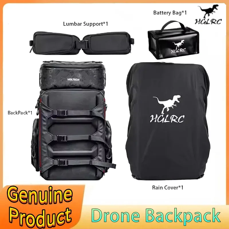

HGLRC FPV Backpack 360X260X530mm Waterproof Splash-Proof Fabric for RC FPV Freestyle Drones Outdoor Bag Send Two Accessory Kits