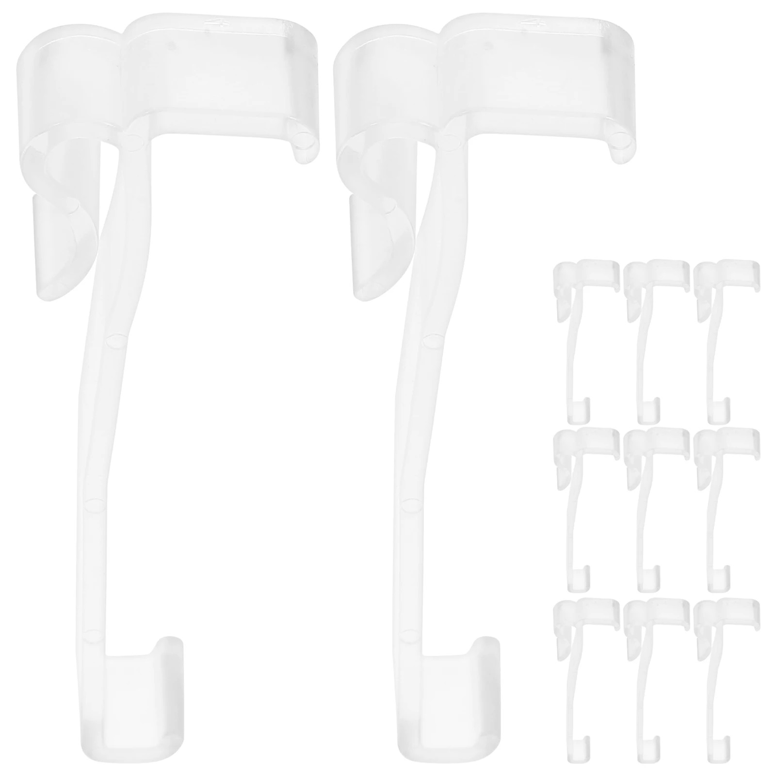 

24pcs Window Valance Clips Transparent Vertical Blind Clamps Replacement Parts For Home Office Shop Use Clear Curtain