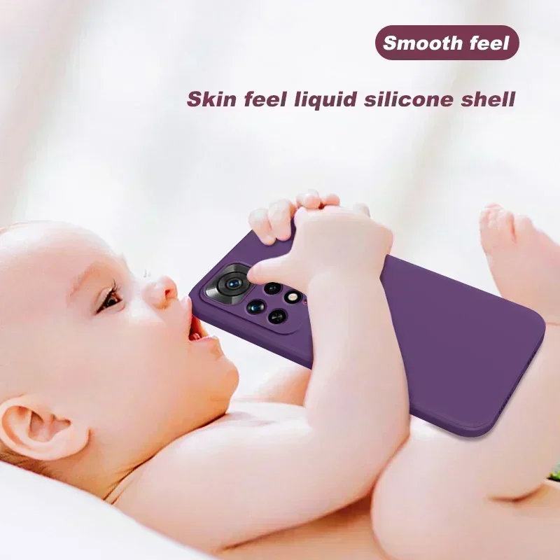 Quadratische flüssige silikon weiche telefon hülle für xiaomi redmi note 11 note11 11s pro plus 5g schutz rückseite für redmi note 11