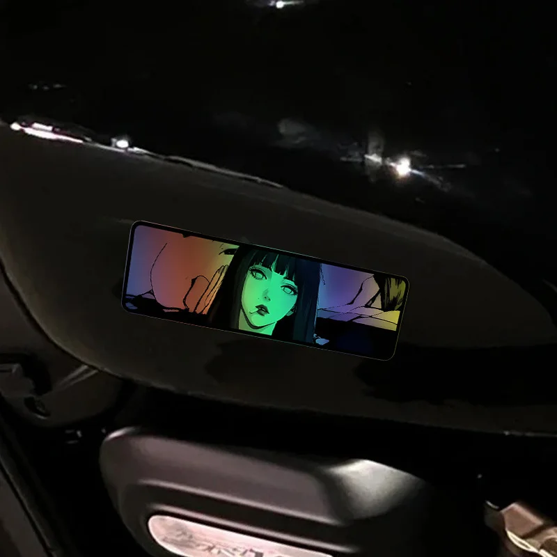 

Anime Eyes Holographic Vinyl Sticker, Waterproof UV Resistant Decal for JDM Car Motorcycle Laptop Decor