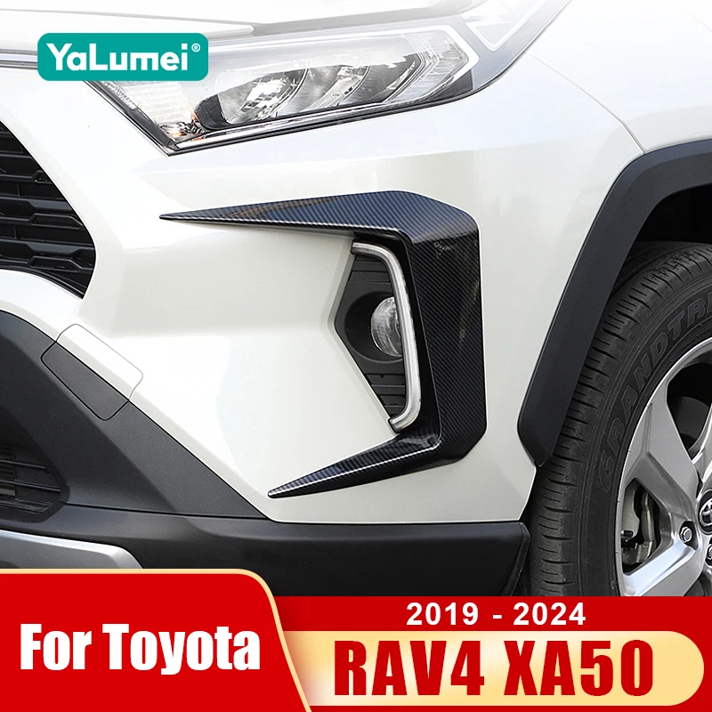 

Для Toyota RAV4 XA50 2019-2024 гг. (включая гибридные версии) — накладки на передние противотуманные фары, спойлеры, дефлекторы (воздухозаборники) — аксессуары