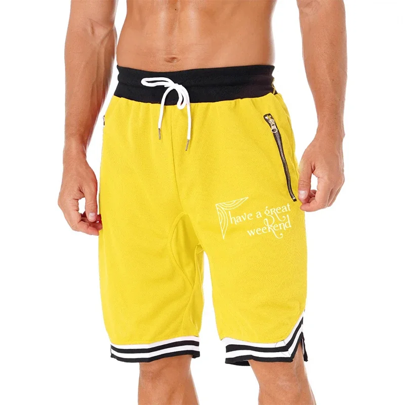 

Мужские летние спортивные повседневные баскетбольные дышащие сетчатые свободные модные спортивные штаны в стиле хип-хоп, шорты