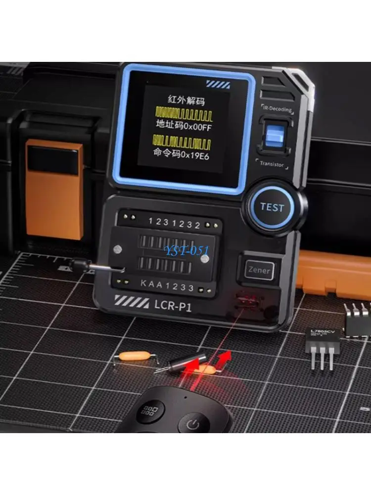 

E15A High Precise Portability Transistor Tester JFET,Meter Tester For Resistors Capacitors Diode With LCD Display