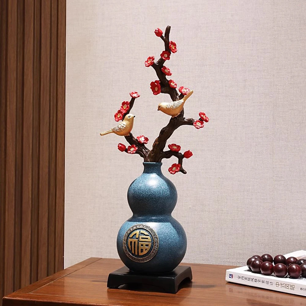 New Chinese Style Gourd Ornaments, TV Cabinet Entrance Joyous Decorations, Feng Shui Ornament, Home Decoration Handicrafts