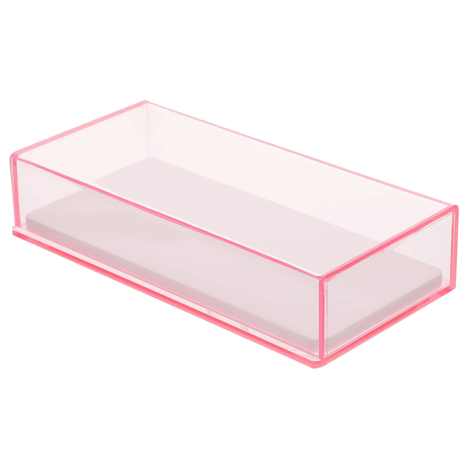 

False Eyelash Storage Box Acrylic Makeup Organizer Case for Artificial Lashes Display Travel-Ready Eyelash Holding Container
