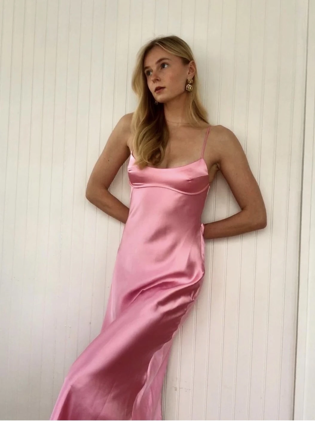 ZHAOLIN 'Traverse Ci Fountain' 이니셜 로맨스 스트랩 Dr 하이 웨이스트 A라인 여름 디자인 순수한 욕망 감각 롱 스커트