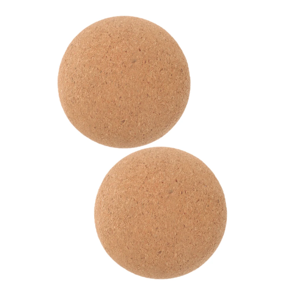 

2Pcs Yoga Cork Massage Ball Muscle Roller Ball for Back Neck Waist Small Comfortable Fitness Relaxing Massager
