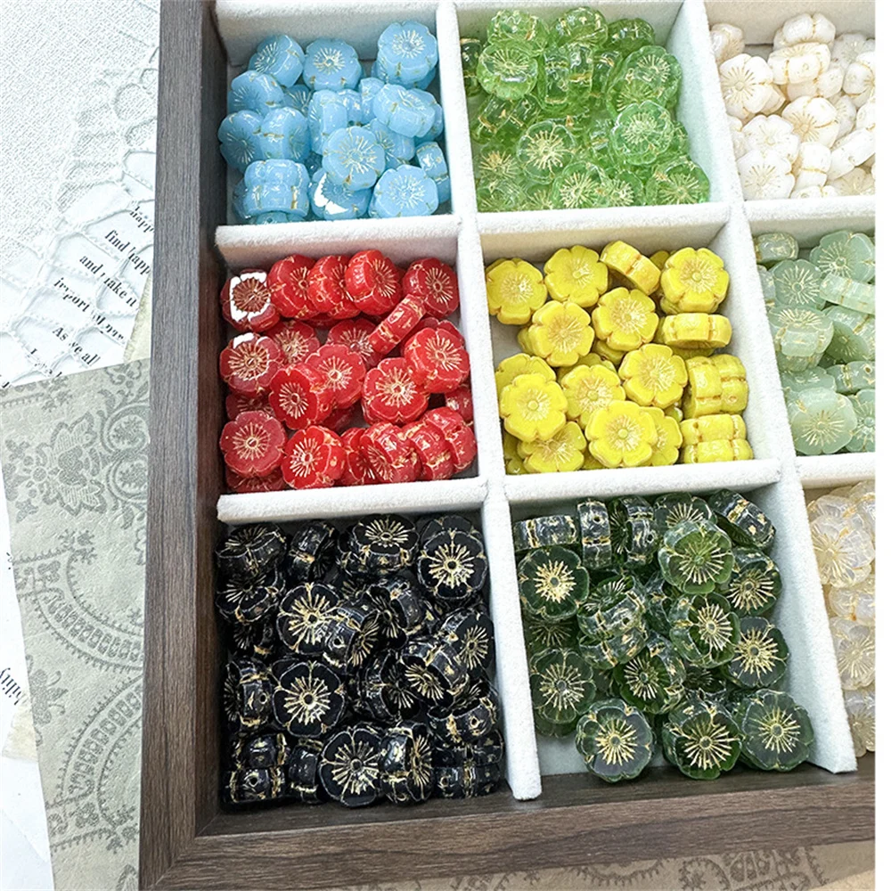 

Cordial Design 100Pcs 14*14MM Bohemian Crystal Beads/Hand Made/Flower Shape/DIY Czech Glass/Jewelry Findings & Components #19069