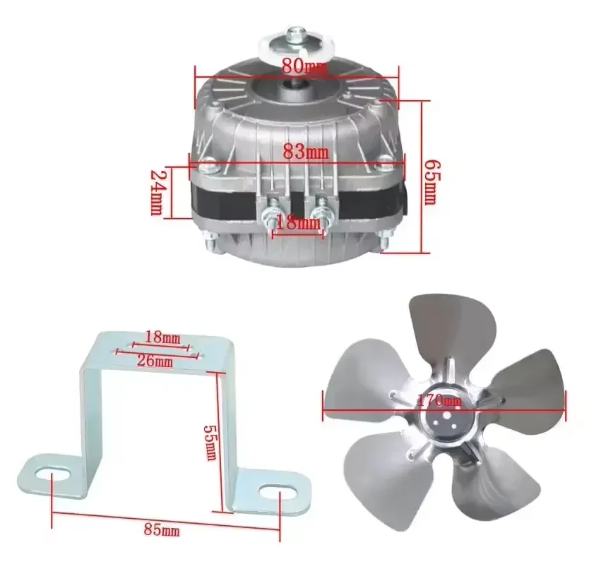 

Мотор 25W 35W 40W 60W 75W 100W для охлаждения и конденсации в холодильниках, вентиляторный двигатель конденсатора морозильной камеры