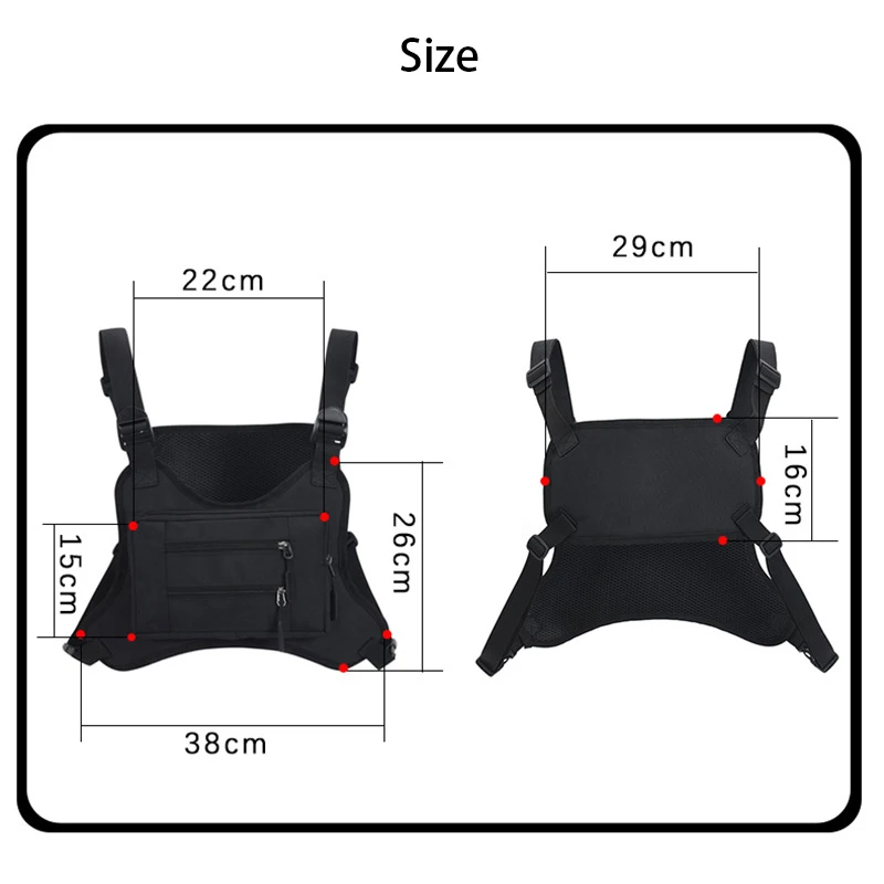 Chest Backpack Man Bag City Jogging Gym Running Tactical Jacket Vest Gym Wallets Sports Phone Pouch Outdoor Camouflage Bag