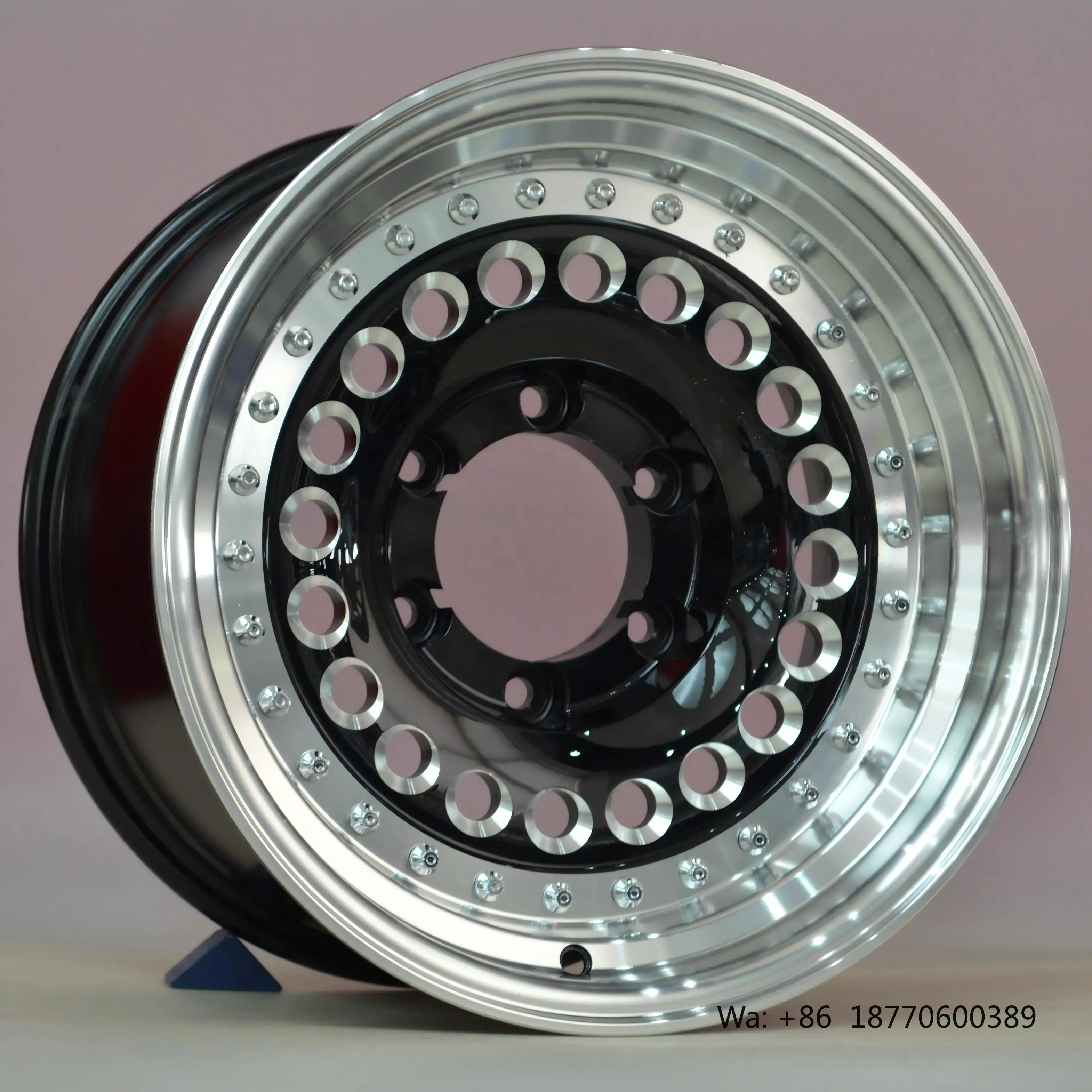 Casting Car Wheels in Stock 15'' 17'' Holes Aluminum Alloy Wheels