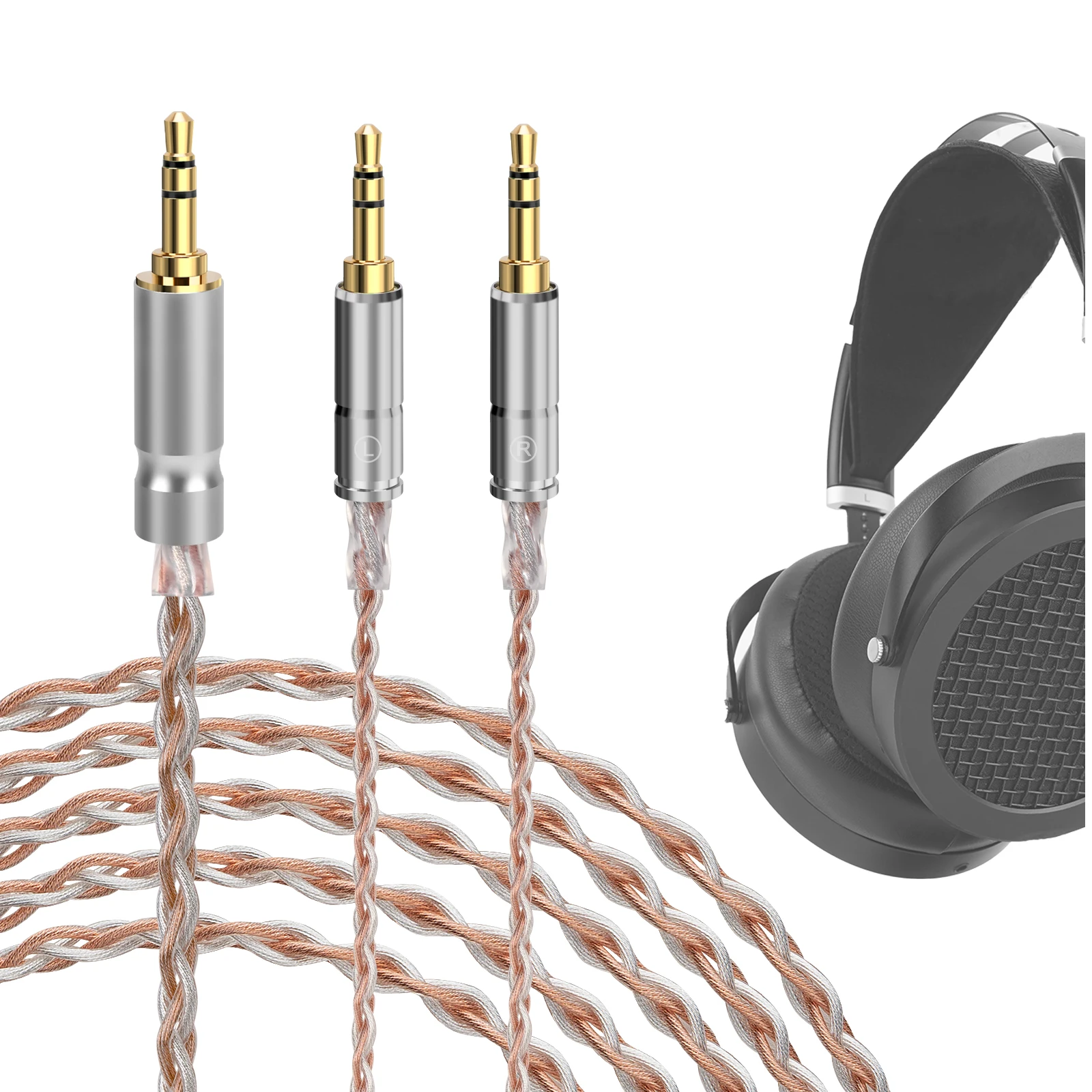 

Geekria Upgrade Audio Cable Compatible with HIFIMAN SUSVARA Unveiled SUNDARA Ananda Arya HE4XX, 3.5mm to Dual 3.5mm Male(8.2ft)